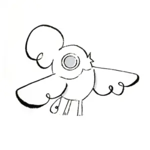 Miniatura Salam blanc i negre