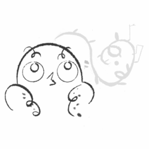 Miniatura ocell blanc i negre