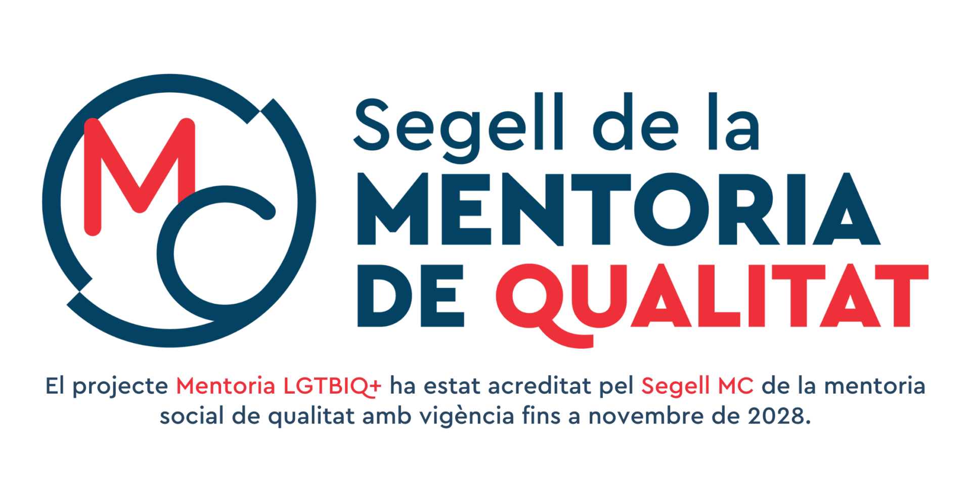 Segell de la mentoria de qualitat.