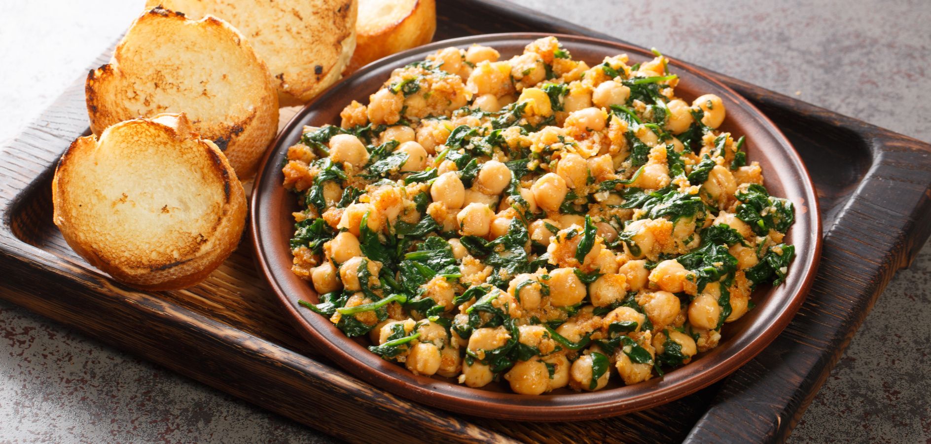 Receta: Garbanzos con espinacas