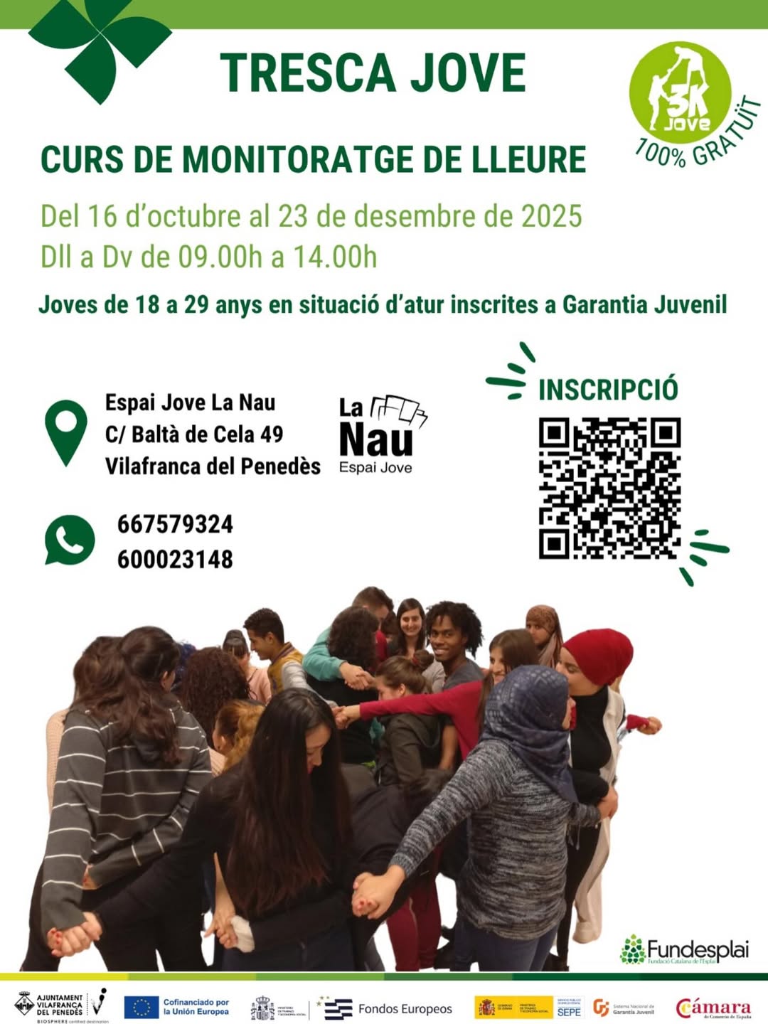 Cur-monitor-lleure-vilafranca Tresca Jove, curs de monitor de lleure a Vilafranca del Penedès.