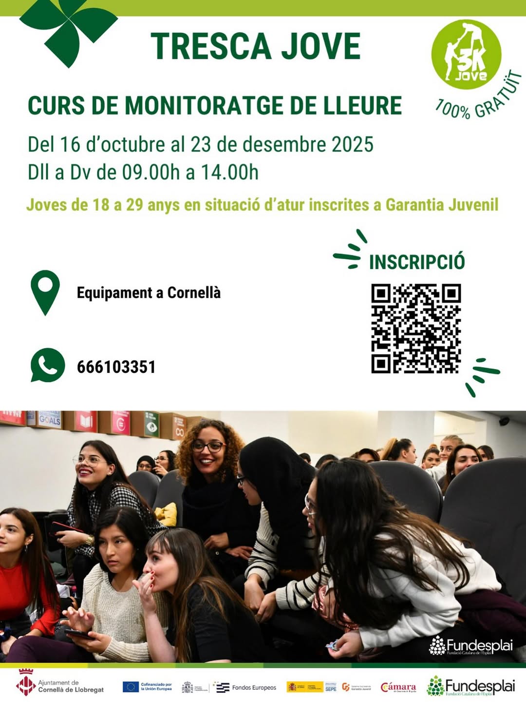 curs-monitor-lleure-cornella Tresca Jove, curs de monitor de lleure a Cornellà.
