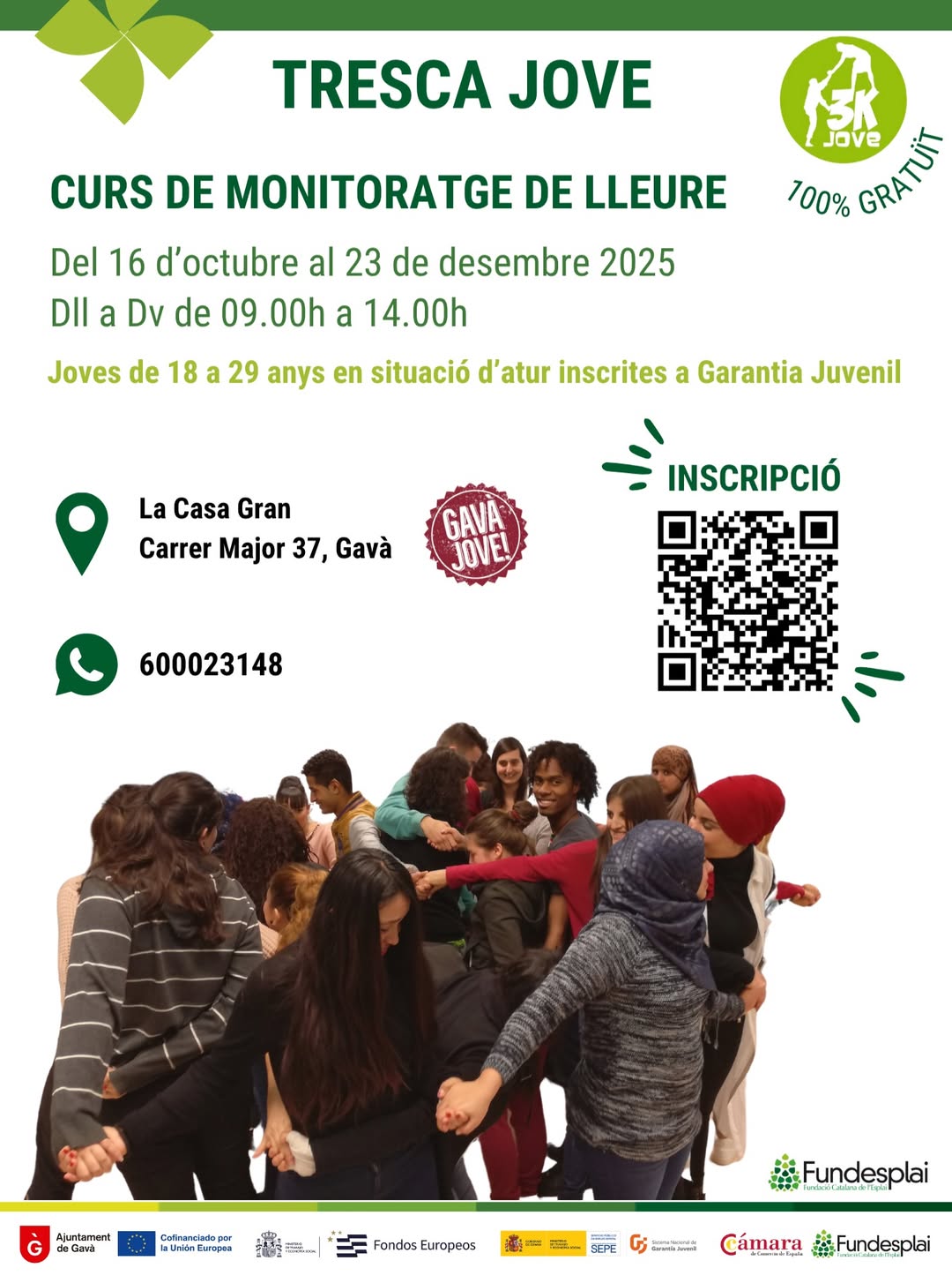 curs-monitor-lleure-gava Tresca Jove, curs de monitor de lleure a Gavà.
