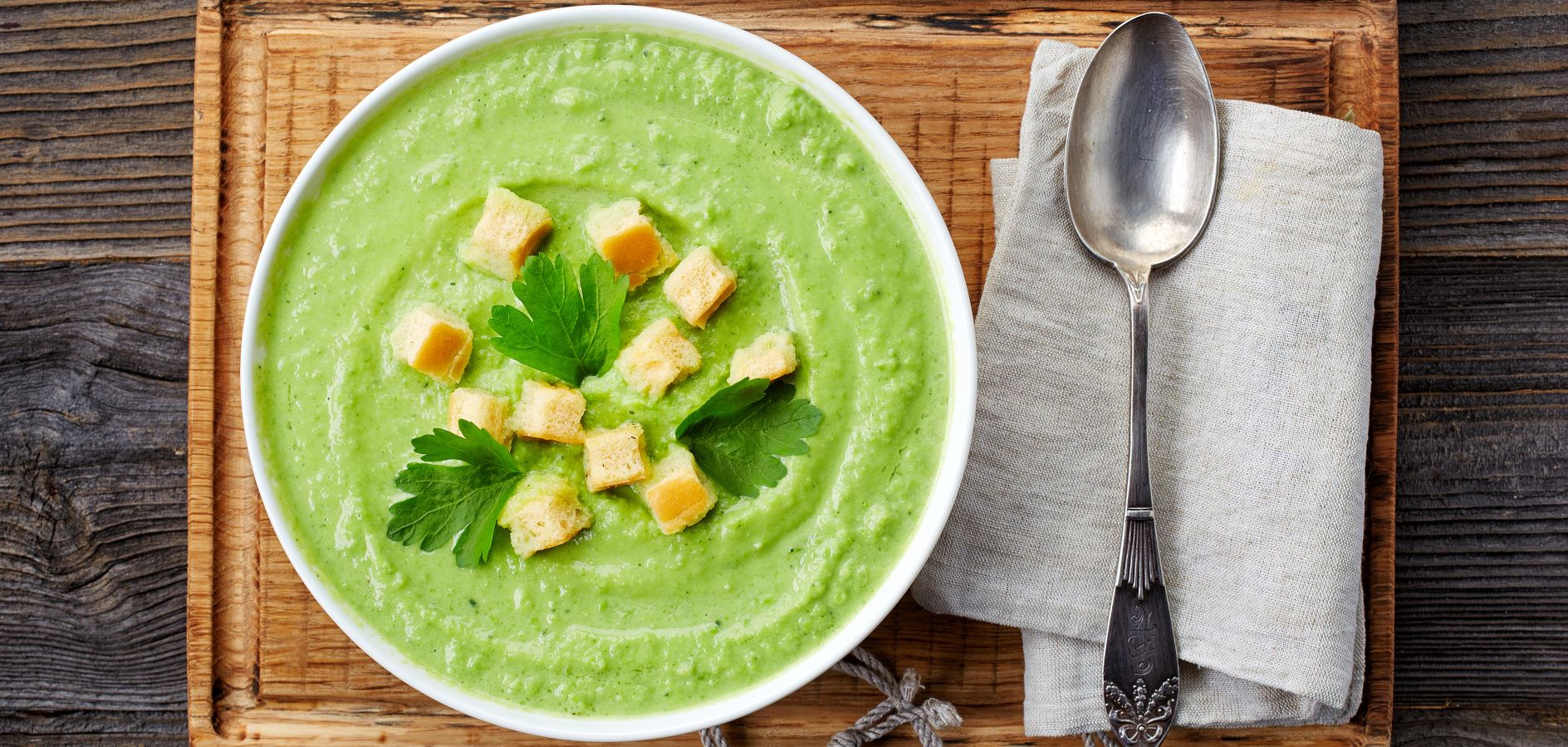Receta: Crema de guisantes
