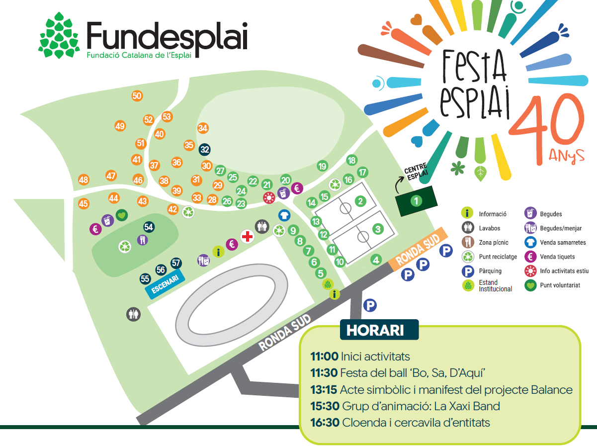 Mapa d'activitats de Festa Esplai