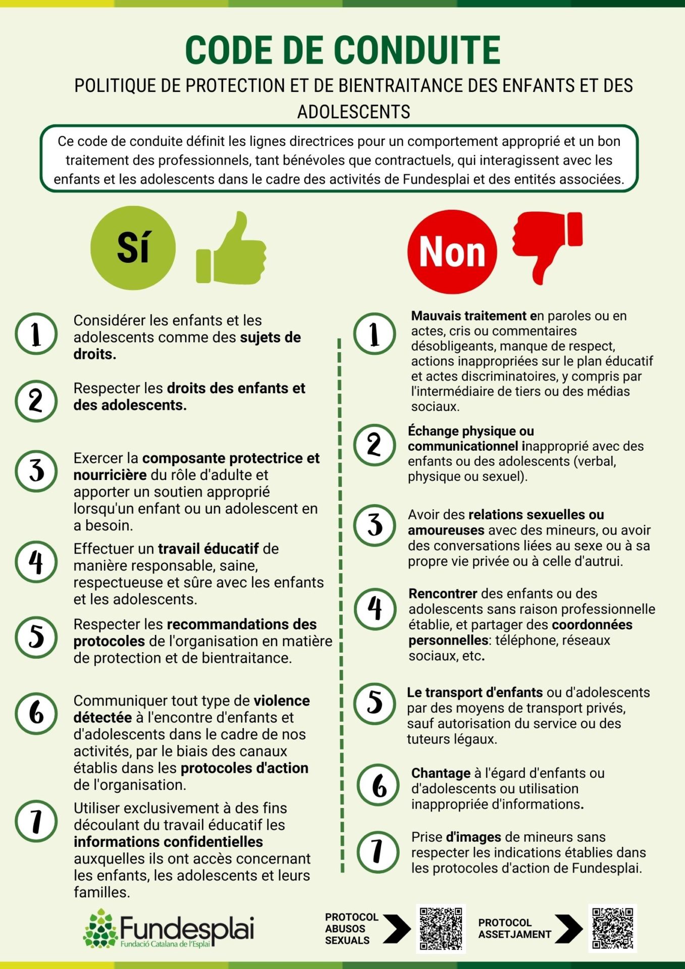 CODI DE CONDUCTA francès