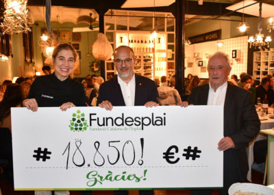 Ada Parellada, Carles Campuzano i Josep Gassó al Sopar Solidari de Fundesplai 2023