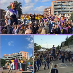 Celebració del 20N  de 2024 de l'Esplai Pingüí de Sant Andreu de la Barca