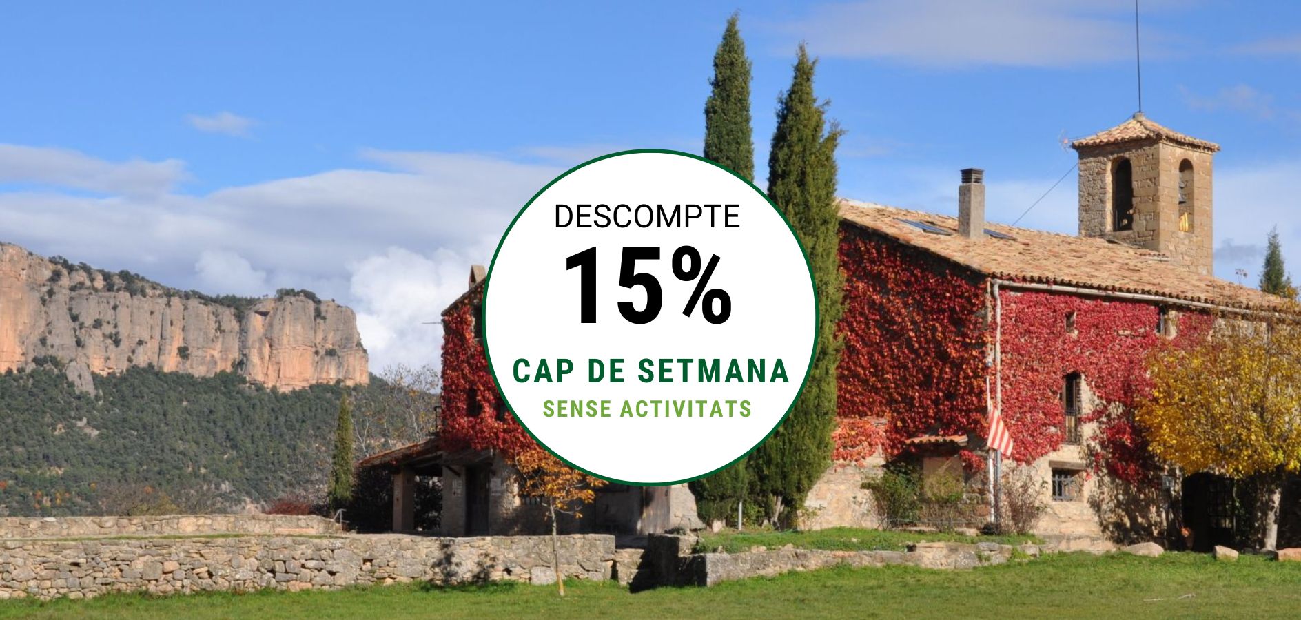 Promoció de cap de setmana a La Rectoria de la Selva