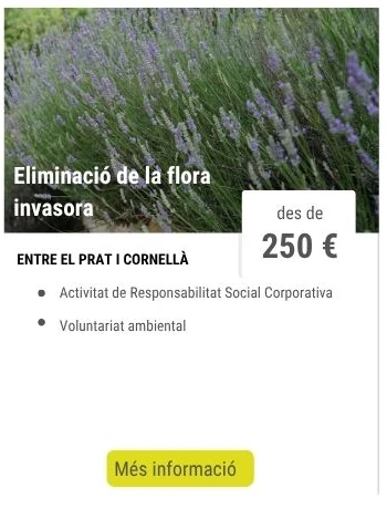 Eliminació de la flora invasora Eliminació de la flora invasora