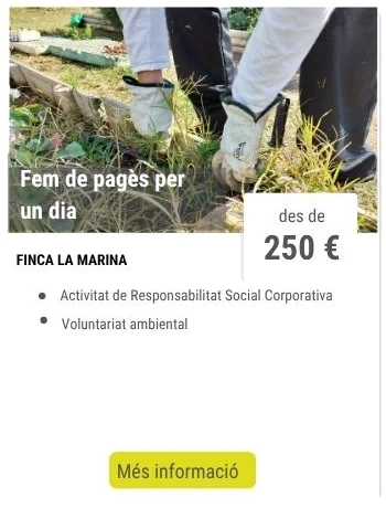 Fem de pagès per un dia Fem de pagès per un dia