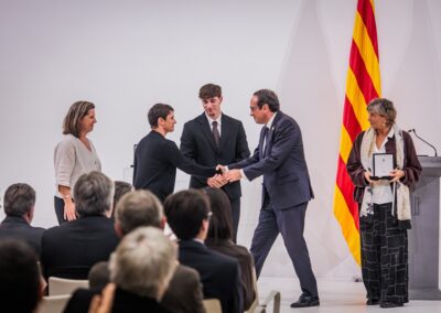 Entrega de la Medalla d'Honor atorgada a Josep Gassó Espina. Imatge: Parlament.