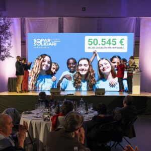 El Sopar Solidari recull més aportacions que mai: 50.545€ per a projectes d’infància i joves