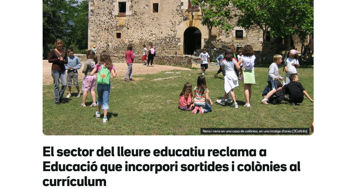 El lleure reclama incorporar les colònies