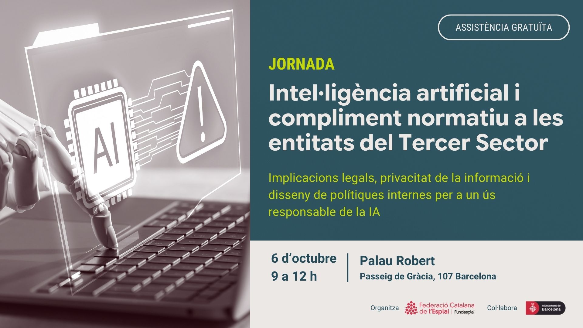Jornada: Intel·ligència artificial i compliment normatiu a les entitats del tercer sector