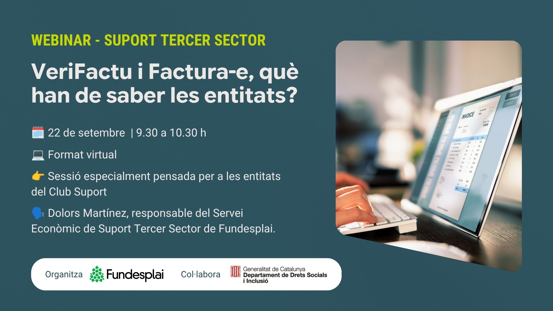 Més de 240 persones participen en el webinar sobre VeriFactu i factura electrònica