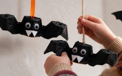 Manualidades de Halloween con hueveras