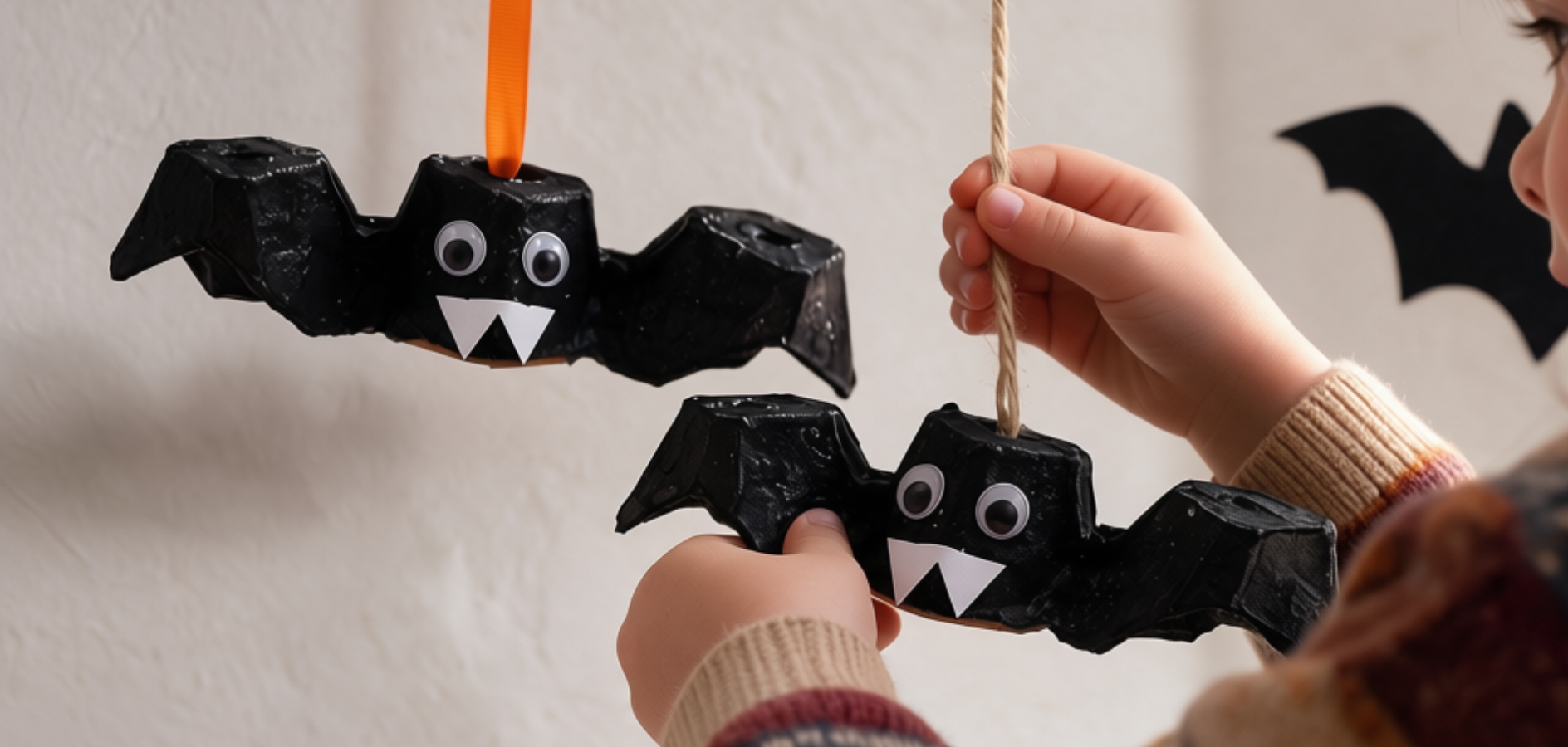 Manualidades de Halloween con hueveras